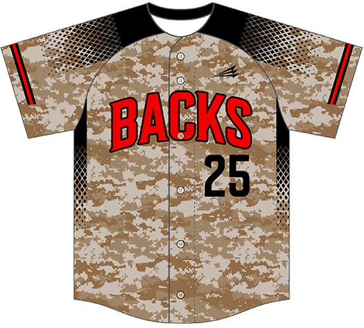 Red Camouflage Inspiration Custom Baseball Jersey